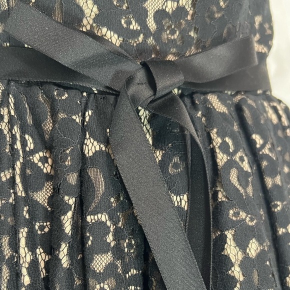 Liberated & Free Chantilly Lace Strapless Party Prom Dress Black Size 2 - Picture 6 of 10